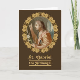 St Gabriel der Erzengel (M11) Blank Gruß Karte