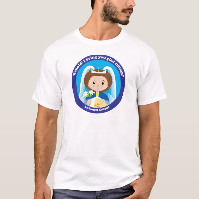 St Gabriel der Erzengel T-Shirt (Vorderseite)