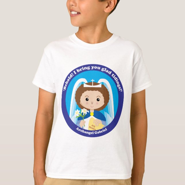 St Gabriel der Erzengel T-Shirt (Vorderseite)