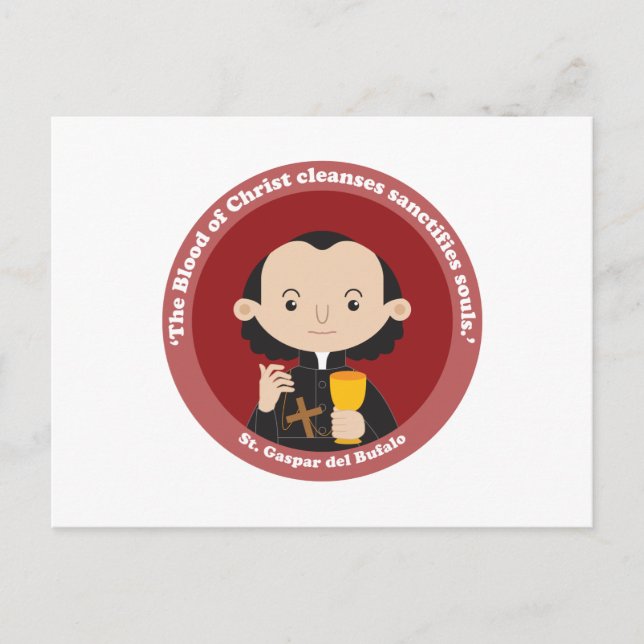 St. Gaspar del Bufalo Postkarte (Vorderseite)
