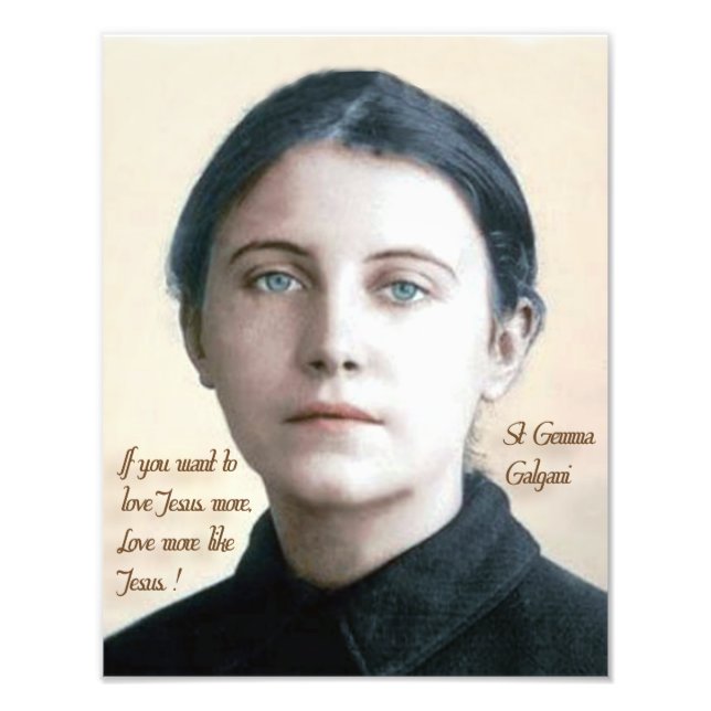 St. Gemma Galgani, Fotodruck (Vorne)