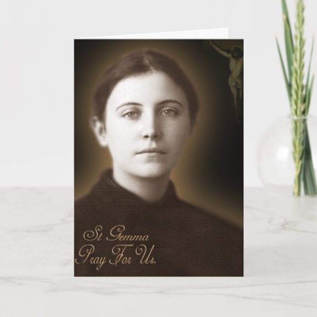 St. Gemma Galgani, Karte (Vorderseite)