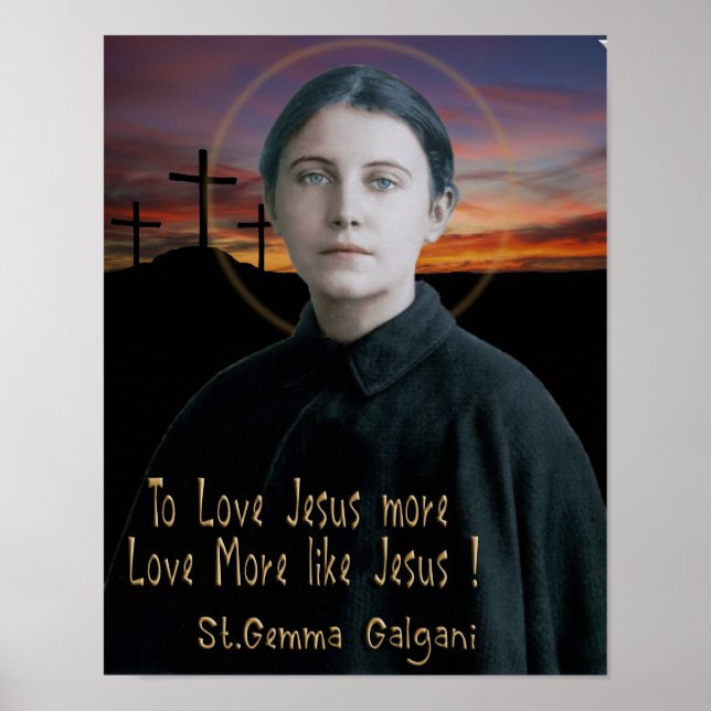 St. Gemma Galgani Poster (Vorne)