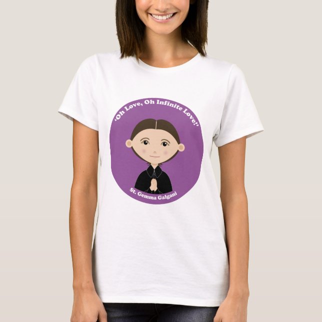 St. Gemma Galgani T-Shirt (Vorderseite)