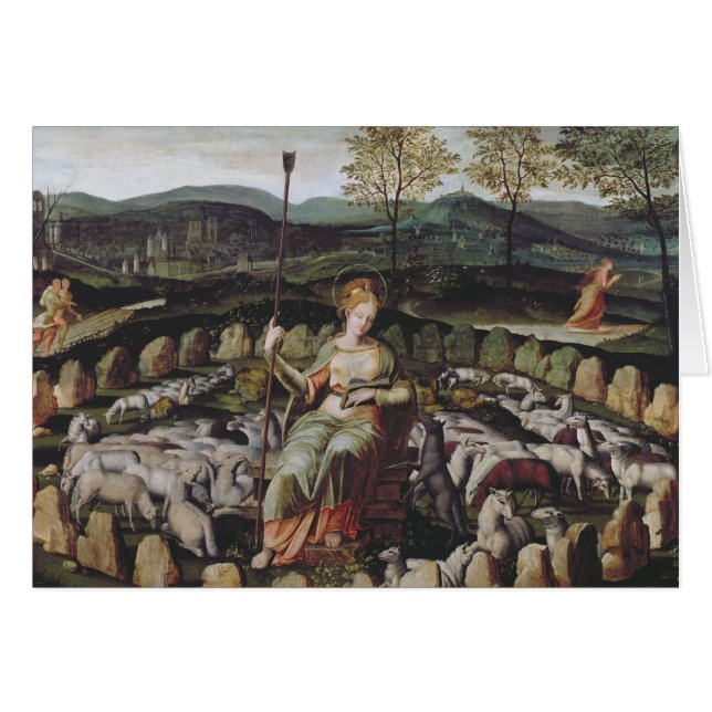 St. Genevieve, der ihre Menge schützt (Vorderseite (Horizontal))