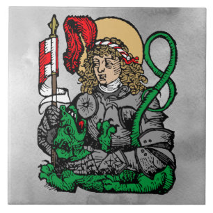St. Georg und der Drache (Nürnberg) Keramikfliese