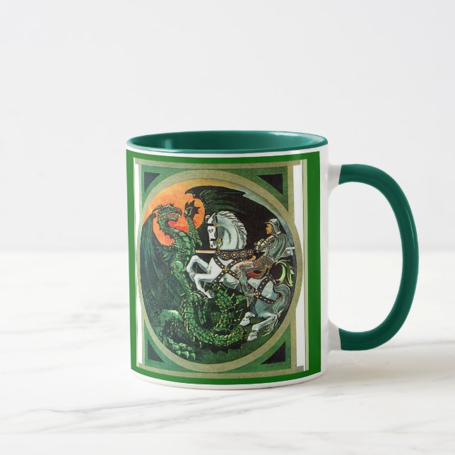 St. Georg und der Drache - Tasse (Rechts)