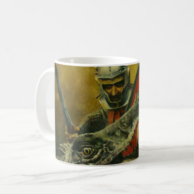 St Georg und die Dragon-Tasse Kaffeetasse (Vorderseite Links)