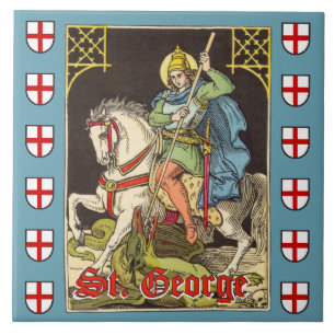 St. Georg zu Pferd (BS 01) Fliese