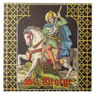 St. Georg zu Pferd (BS 01) Fliese