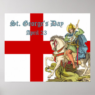 St. Georg zu Pferd (BS 01) Poster