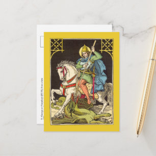 St. Georg zu Pferd (BS 01) Postkarte