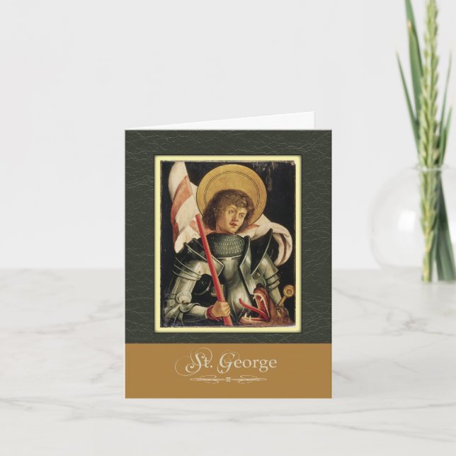 St. George beten für uns Karte (Vorderseite)