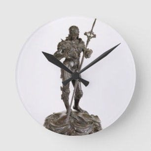 St. George (bronze) Runde Wanduhr