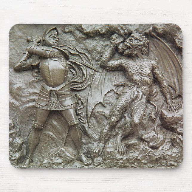 St George, das den Drachen kämpft Mousepad (Vorne)