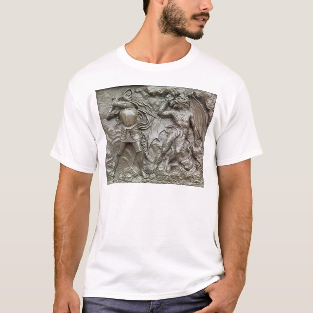 St George, das den Drachen kämpft T-Shirt (Vorderseite)