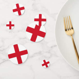 St. George ~ Flagge von England Konfetti