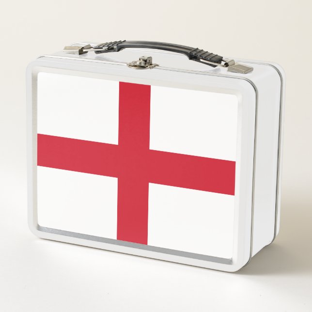 St. George ~ Flagge von England Metall Brotdose (Vorderseite)