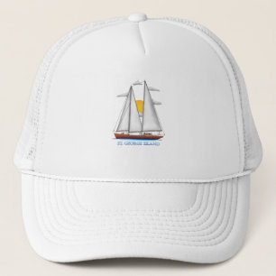 St. George Island Coastal Nautical Sailing Sailor Truckerkappe