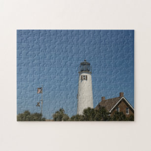 St George Island Lighthouse in Eastpoint, Fl on a