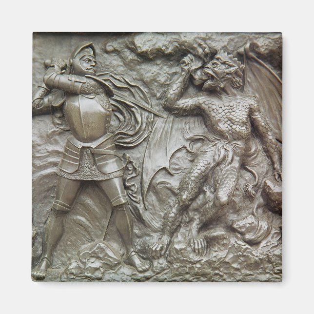 St. George kämpft gegen den Drachen Magnet (Vorne)