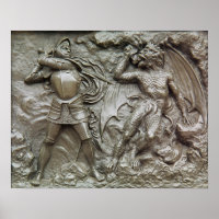 St. George kämpft gegen den Drachen