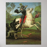 St. George kämpft mit dem Drachen