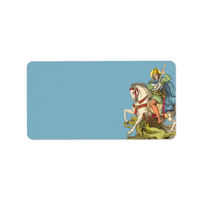 St. George on Horseback (BS 01) Adressaufkleber (Vorne)