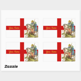 St. George on Horseback (BS 01) Rechteckiger Aufkleber