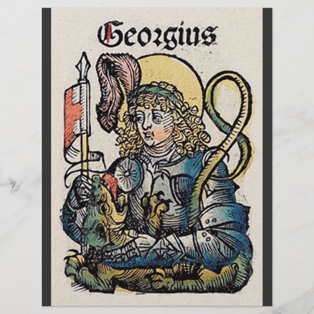 St. George Patron in England Flyer (Vorne)