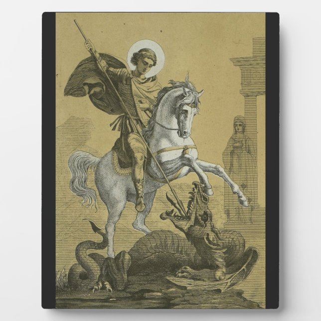 St. George Patron in England Fotoplatte (Vorderseite)