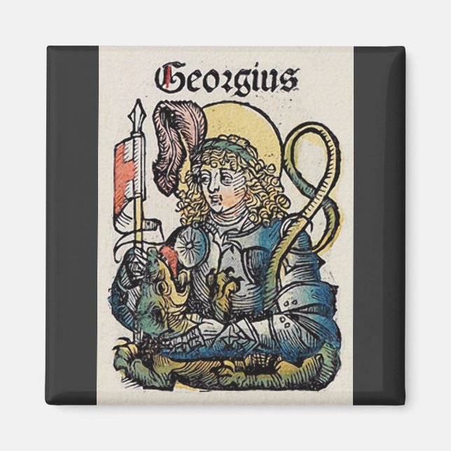 St. George Patron in England Magnet (Vorne)