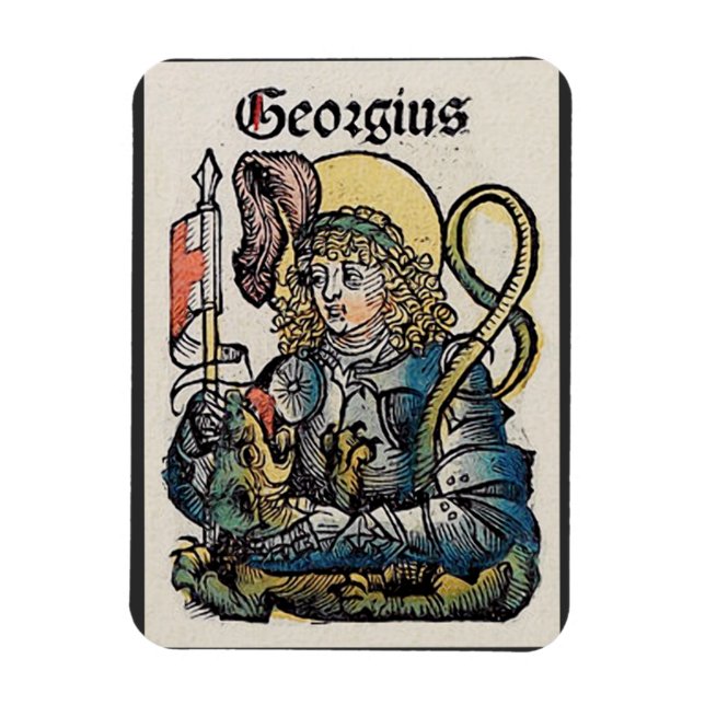 St. George Patron in England Magnet (Vertikal)