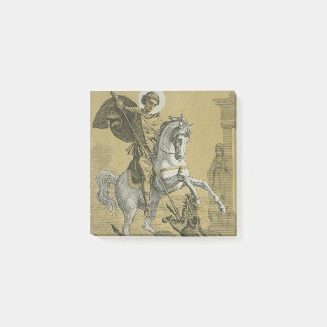 St. George Patron in England Post-it Klebezettel (Vorderseite)