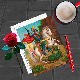 St. George rettet die Prinzessin Postkarte