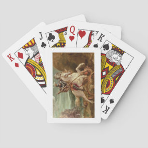 St. George segelte den Drachen (Öl auf Tafel) Spielkarten