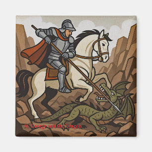 St.George tötet den Drachen - Doudou, Mons Magnet