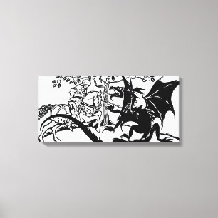 St George u. der Drache Leinwanddruck