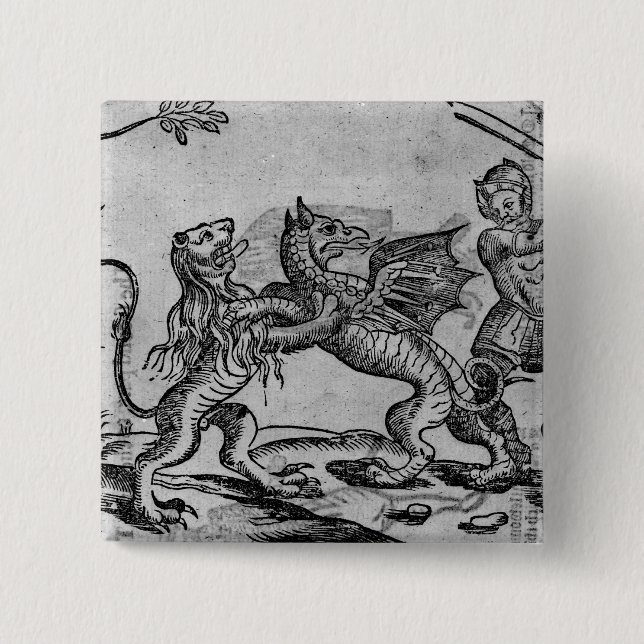 St George und der Drache Button (Vorderseite)