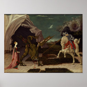 St George und der Drache, c.1470 Poster