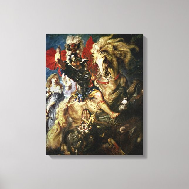 St. George und der Drache, c.1606 Leinwanddruck (Vorderseite)