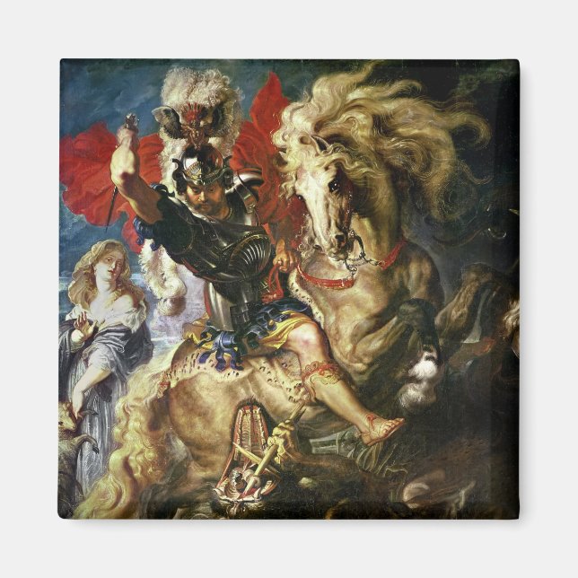 St. George und der Drache, c.1606 Magnet (Vorne)