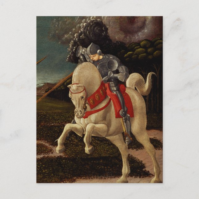 St. George und der Drache (Detail), c.1470 Postkarte (Vorderseite)