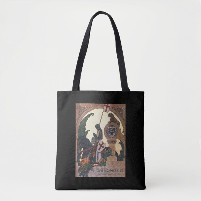 St. George und der Drache - Heinrich Lefler Tasche (Vorderseite)