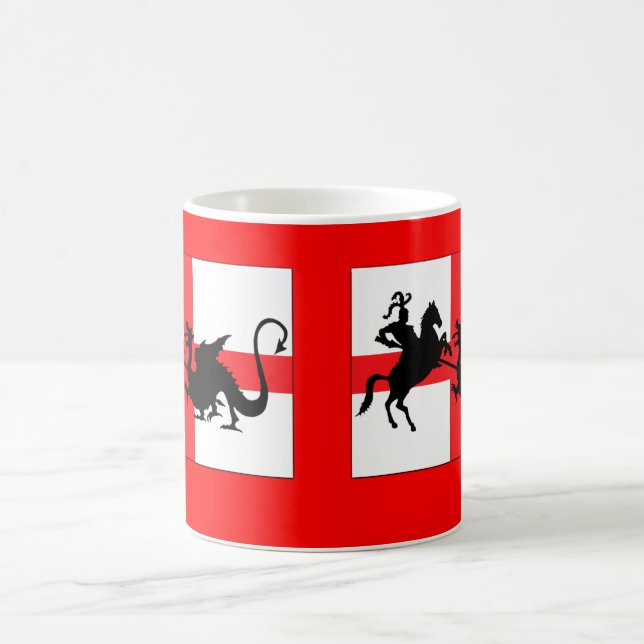 St George und der Drache Kaffeetasse (Mittel)