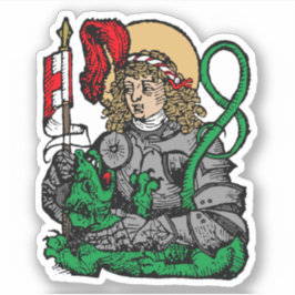 St. George und der Drache (Nürnberg) 1Up Aufkleber