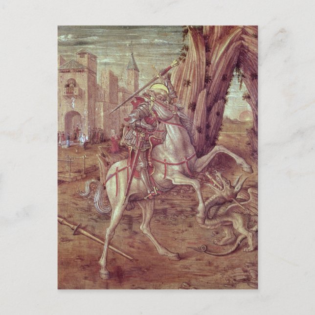 St. George und der Drache Postkarte (Vorderseite)