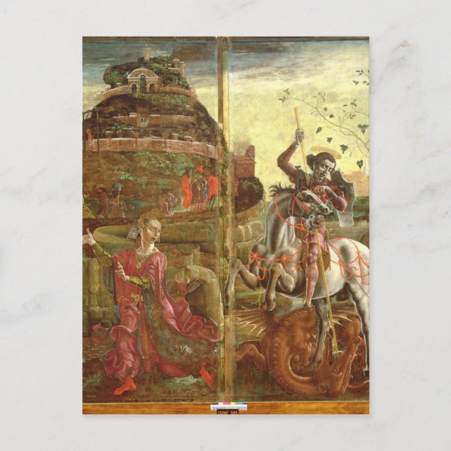 St. George und der Drache Postkarte (Vorderseite)