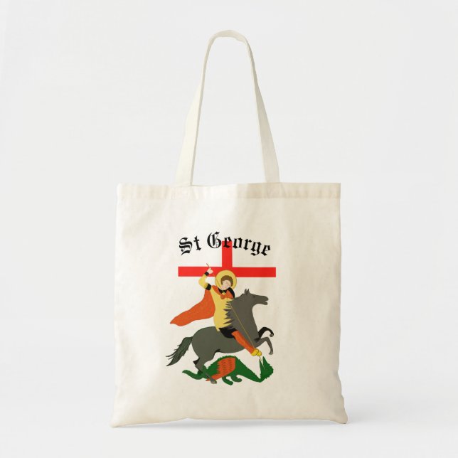 St. George und der Drache und Kreuz von St. George Tragetasche (Vorne)