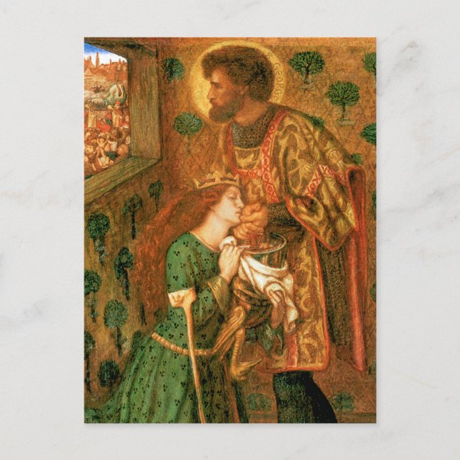 St. George und die Prinzessin Sabra Postkarte (Vorderseite)